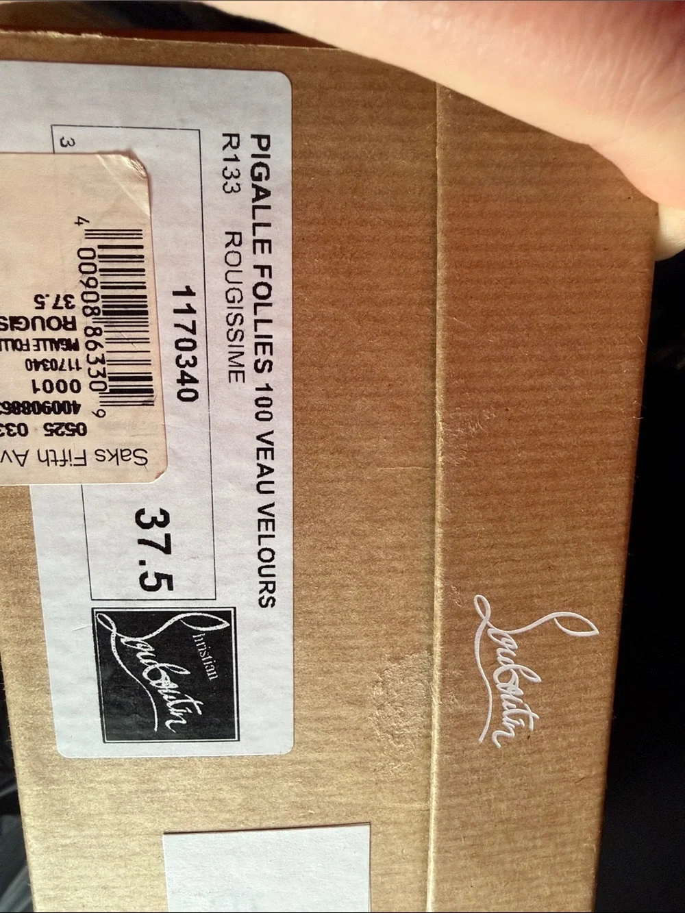 Christian Louboutin Red Suede Pigalle 100 - Picture 5 of 5